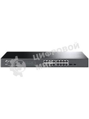 Коммутатор TP-Link Jetstream 16-port gigabit smart switch with 2-gigabit uplink ports