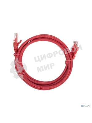Патч-корд U/UTP Rexant cat.6, RJ45-RJ45, неэкранированный, 26AWG, LSZH, красный, 2 м
