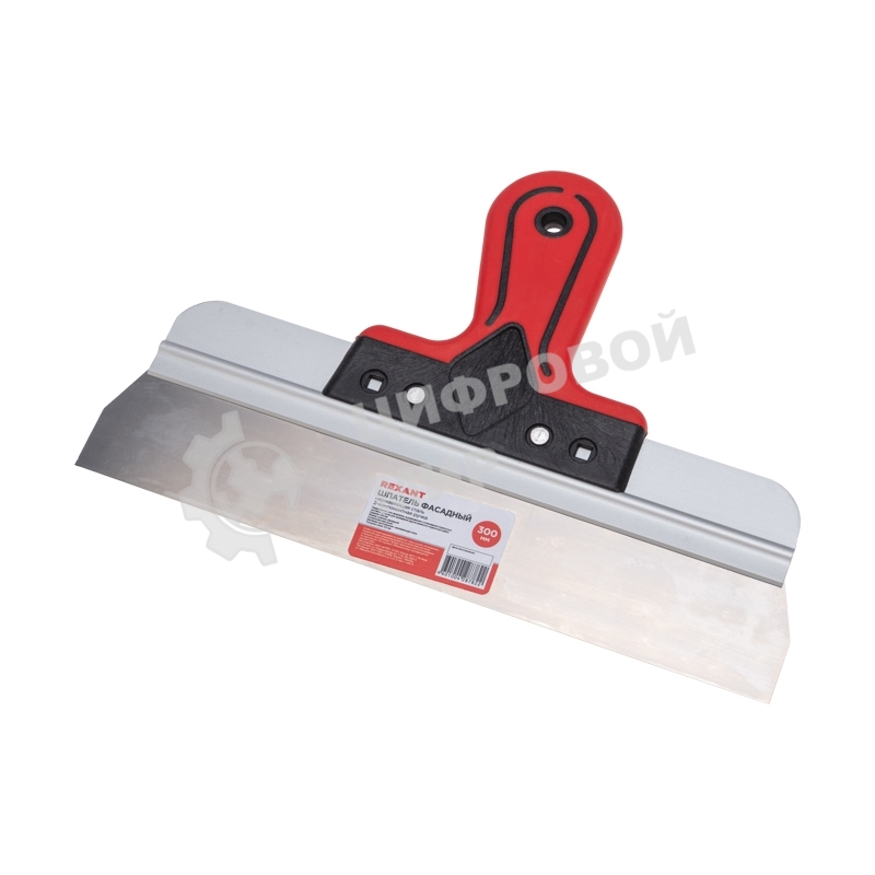 Шпатель фасадный Rexant, нержавеющая сталь, 300мм, двухкомпонентная рукоятка