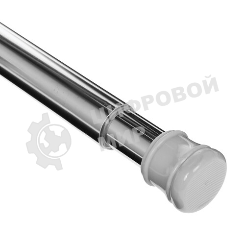 Карниз для ванной РЫЖИЙ КОТ длина 140-260 см, нерж. сталь, цвет- хром (103948)