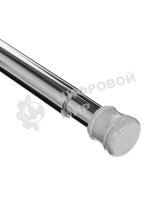 Карниз для ванной РЫЖИЙ КОТ длина 140-260 см, нерж. сталь, цвет- хром (103948)