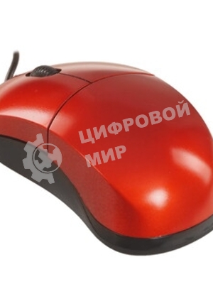 Мышь проводная Qumo Simple Office M92 красный, 1000 dpi, USB, кнопки - 3