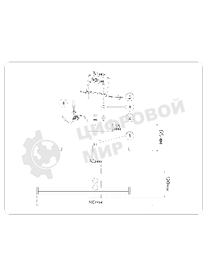 Настенный светодиодный светильник Ambrella light FL6151 WH белый 18W 3000K-6400K 510*120*65