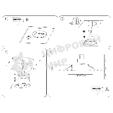 Встраиваемый поворотный точечный светильник Ambrella light TN102744 BK черный IP20 GU5.3 95*95*25
