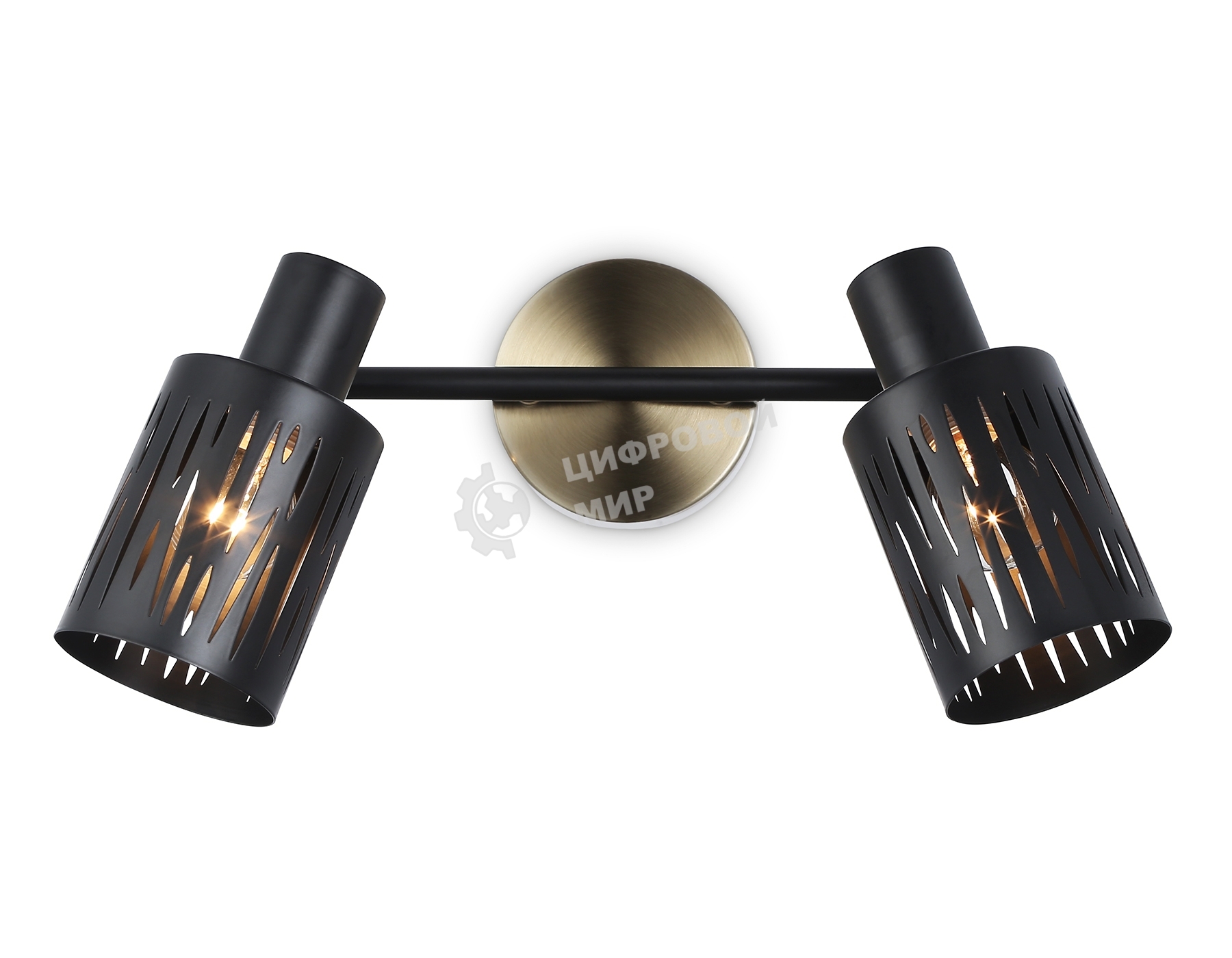 Светильник Ambrella light TR8668/2 BK/SB чёрный/бронза E14/2 max 60W 360*100*190