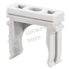 Крепеж-клипса для труб Rexant, Ø20 мм, серый, 100 шт./уп.