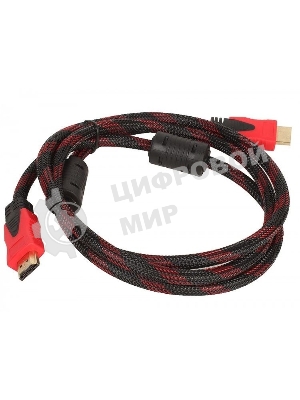 Кабель соединительный аудио-видео HDMI (m)/HDMI (m) 3м. феррит.кольца позолоченные контакты черный (NO NAME)