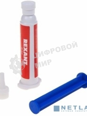 Флюс-гель для пайки Rexant, пайка алюминия, 12 мл, техно-шприц, блистер
