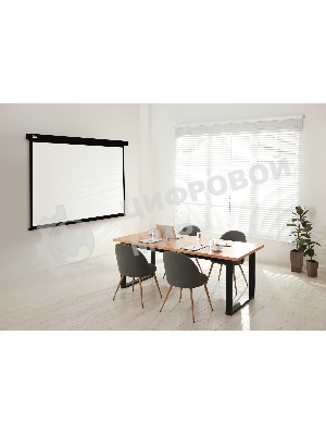 Экран Cactus 152x203см Wallscreen CS-PSW-152X203-BK 4:3 настенно-потолочный рулонный черный