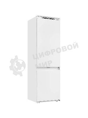 Встраиваемый холодильник Kuppersberg RBN 1760, High-Tech, объем 237 л, скользящий фасад, электронное управление, No Frost, антибактериальный пластик, звуковой сигнал при открытой дверце, перенавешиваемые двери, LED освещение, уровень шума 41 дБ, энергоэффективность А+, белый