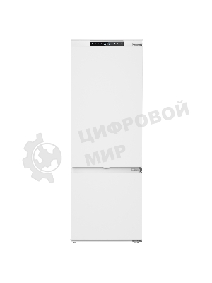 Встраиваемый холодильник Maunfeld MBF19369NFWGR LUX Inverter белый двухкамерный 257/84л морозилка снизу