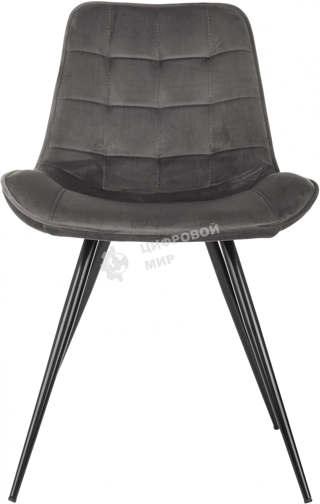 Стул для дома Бюрократ CH-K2 т. серый Holland 18 металл черный на ножках