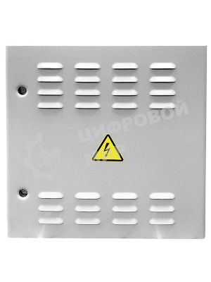 Шкаф уличный всепогодный укомплектованный настенный ЦМО ШТВ-НН, IP54, 12U, корпус: сталь нержавеющая, 600х600х500 мм (ВхШхГ), серый