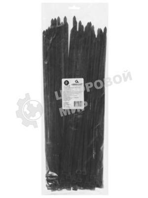 Стяжки Cablexpert NYT-400x9B пластиковые 400 мм х 9 мм, черные (100 шт.)