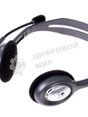 Гарнитура Logitech H110 серебристый, проводная, 3.5 мм