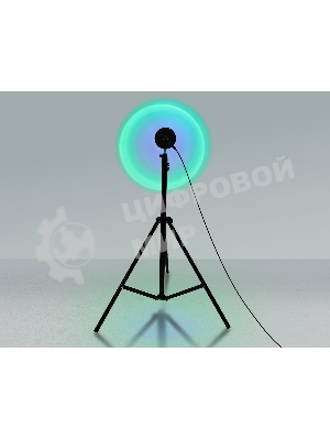 Атмосферная светодиодная настольная лампа Ambrella light DE8387 BK черный LED RGB 3W (ПДУ RGB)