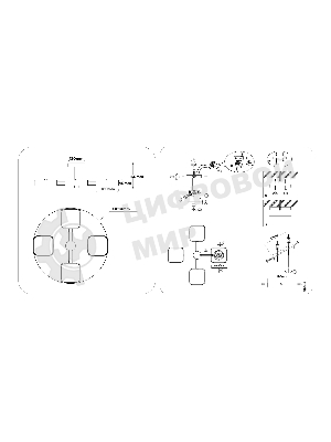 Светильник Ambrella light FL4880/4 BK/WD черный/дерево 72W 3000-6000K D610*160 (без ПДУ)