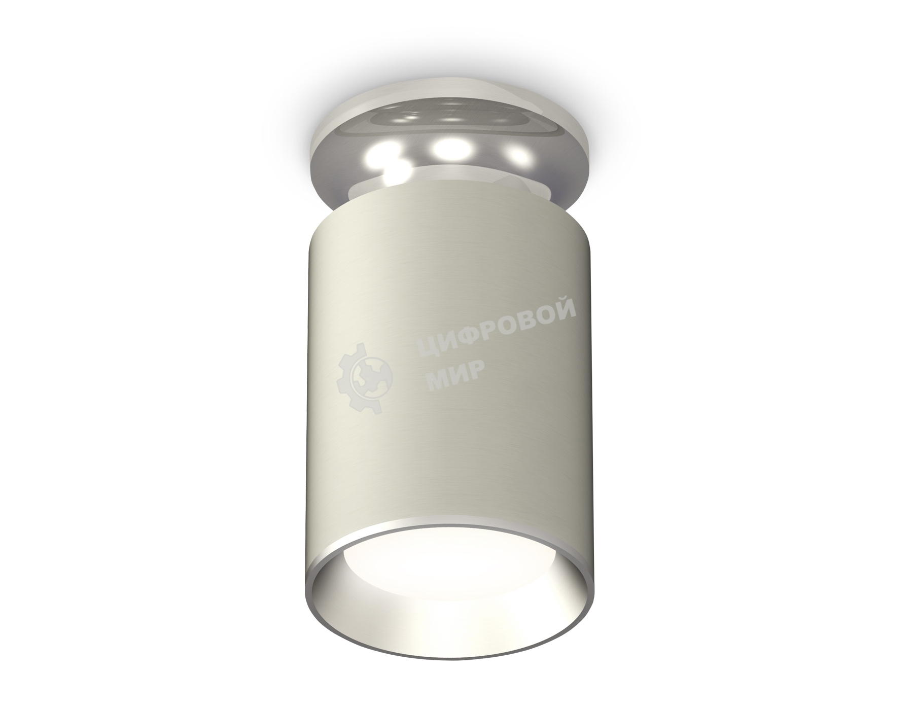Светильник Ambrella Light XS6314101 SGR/PSL серый песок/серебро полированное MR16 GU5.3 (N6903, C6314, N6104)