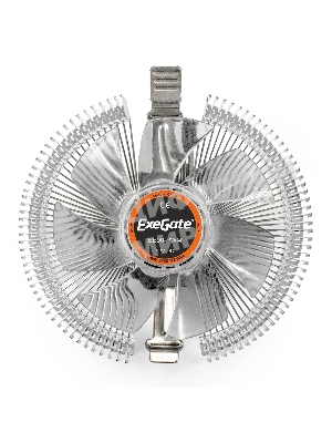 Кулер для процессора ExeGate EE90-PWM серебристый, 90 мм, алюминий, 2400 об/мин, 22 дБ, 4 pin, 75 Вт, 46 мм