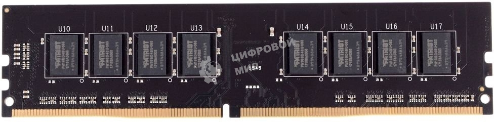 Оперативная память Patriot Signature, DDR4, 16GB (1x16 GB), 2400 MHz, CL17, DIMM