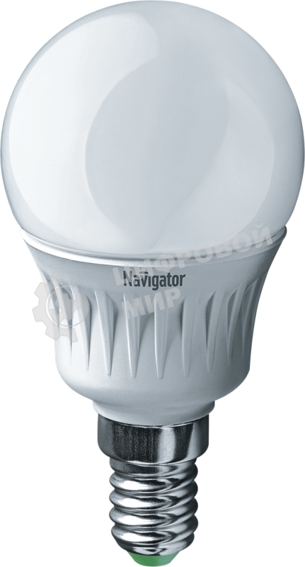 Лампа светодиодная Navigator NLL-P-G45-5-230-2.7K-E14 5Вт шар 2700К теплый белый E14 330лм 220-240В