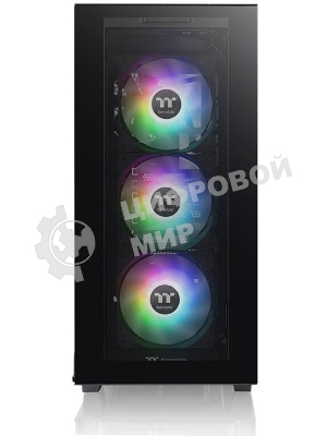 Компьютерный корпус Thermaltake Divider 300 TG ARGb черный без БП ATX 2x120мм 2xUSB 3.0 audio front door bott PSU