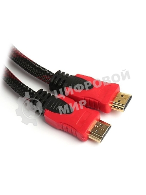 Кабель соединительный аудио-видео HDMI (m)/HDMI (m) 3м. феррит.кольца позолоченные контакты черный (NO NAME)