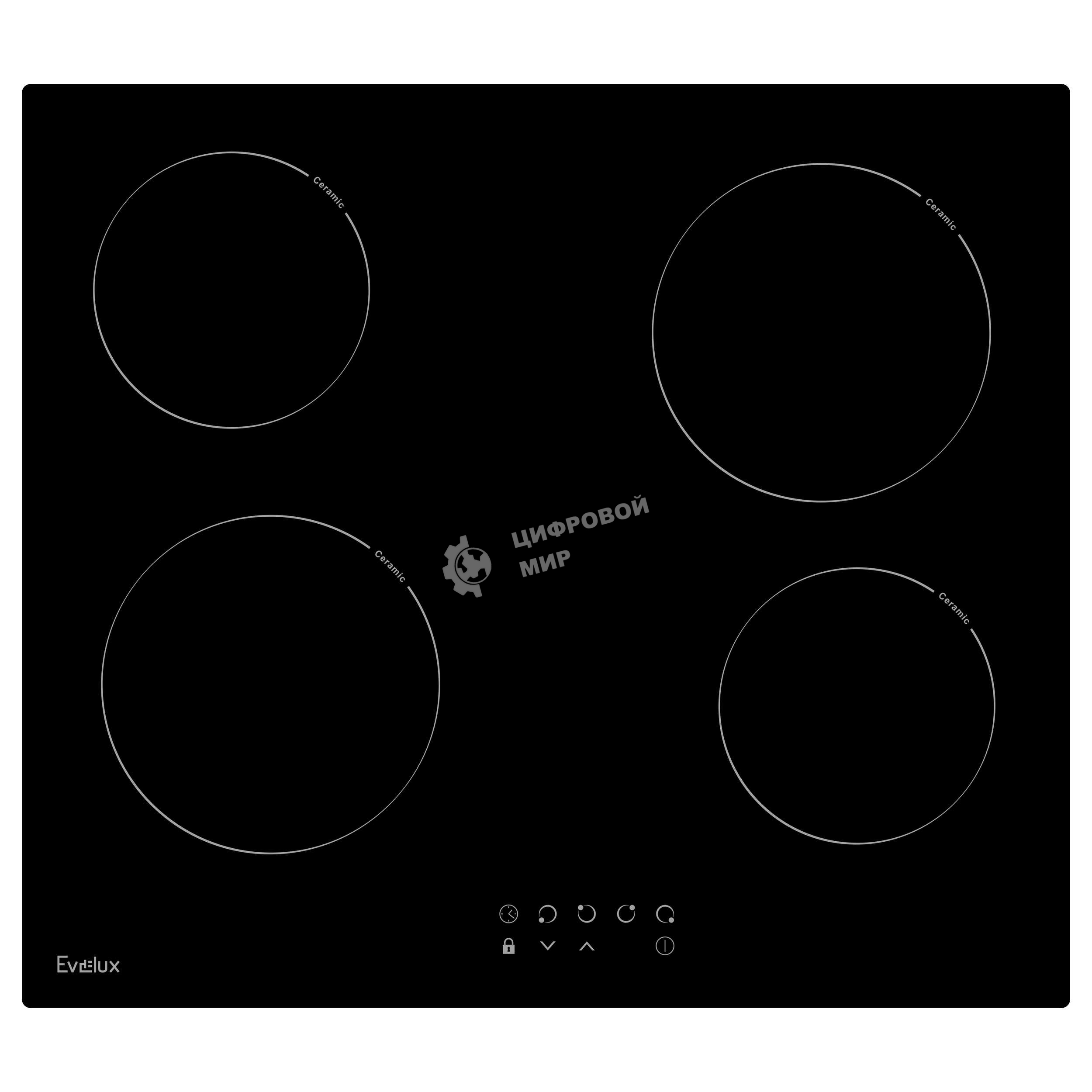 Электрическая варочная панель Evelux HEV 640 B
