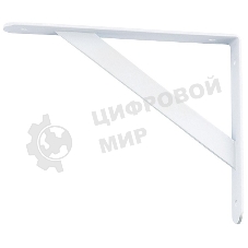 Кронштейн усиленный Сибртех 250 х 200 х 30 х 4 мм, белый