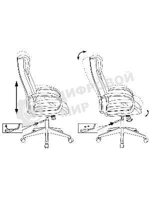 Кресло Zombie 8 черный/красный, экокожа, 120 кг, механизм качания