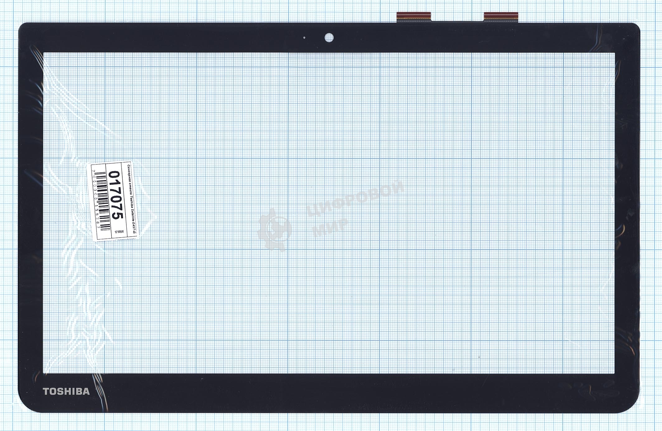 Сенсорное стекло (тачскрин) для Toshiba Satellite E45T-B S40T-B, черное