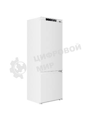Встраиваемый холодильник Maunfeld MBF19369NFWGR LUX Inverter белый двухкамерный 257/84л морозилка снизу