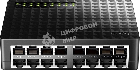Коммутатор Cudy FS1016D (L2) 16x100 Мбит/с неуправляемый