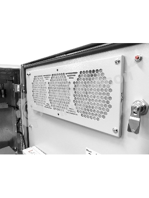 Шкаф уличный всепогодный укомплектованный настенный ЦМО ШТВ-НН, IP54, 12U, корпус: сталь нержавеющая, 600х600х500 мм (ВхШхГ), серый