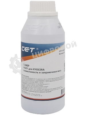 Тонер CET PK201 OSP0201K-100 черный бутылка 100гр. для принтера Kyocera ECOSYS P6030cdn/M6026cdn