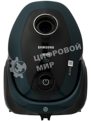 Пылесос Samsung VC20M2540JN/EV черный/зеленый, 460/2000 Вт, уборка сухая, пылесборник мешок 2.5 л