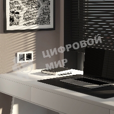 Рамка на 2 поста Senso (белый, стекло soft-touch)