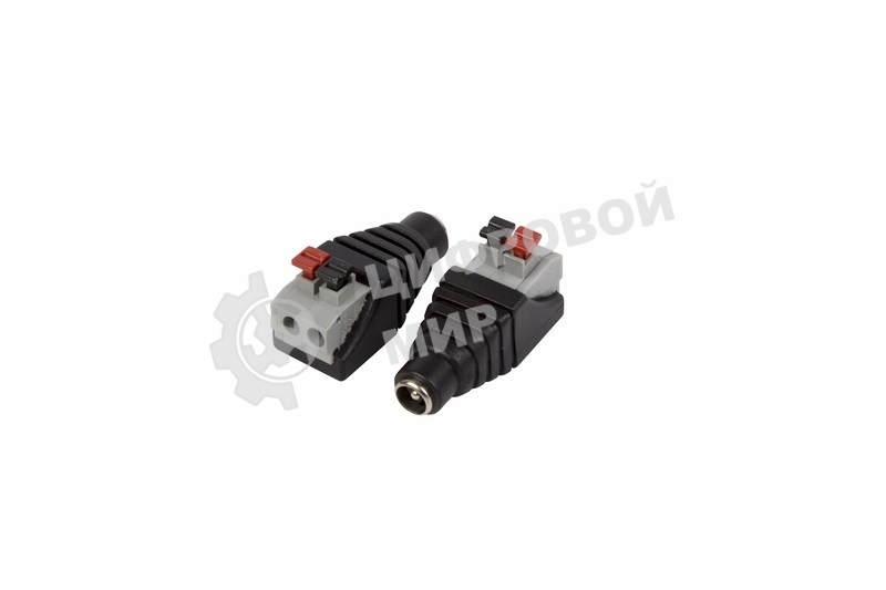 Разъем питания Rexant гнездо 2.1х5.5 с быстрозажимной колодкой (блистер)