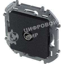 Розетка телевизионная TV оконечная 10 дБ 5-862 мГц антрацит