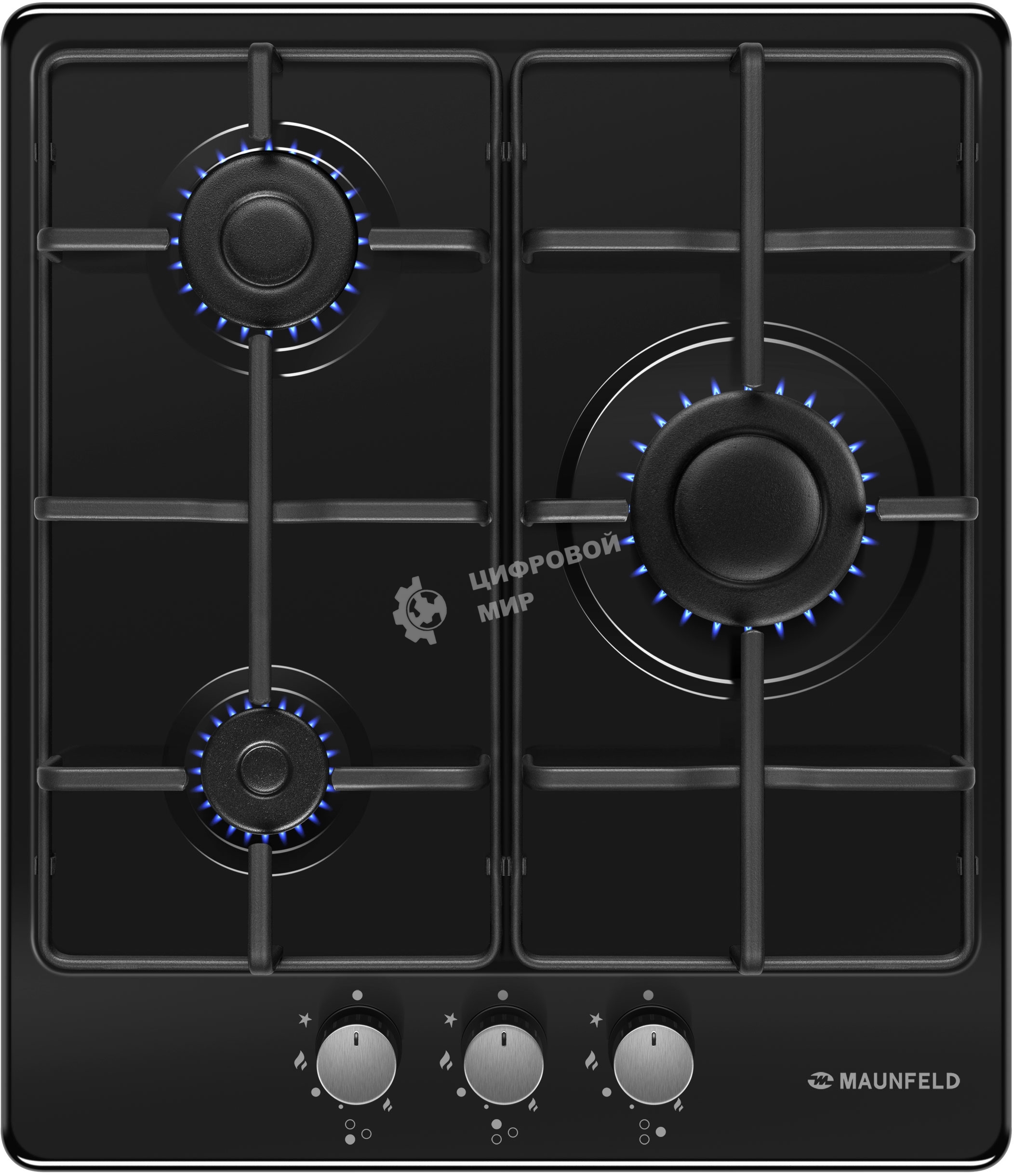 Газовая варочная панель Maunfeld EGHE.43.3STS-EB