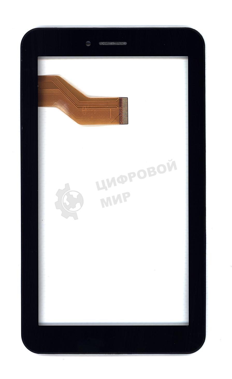 Сенсорное стекло (тачскрин) для Irbis TX70. черное с рамкой
