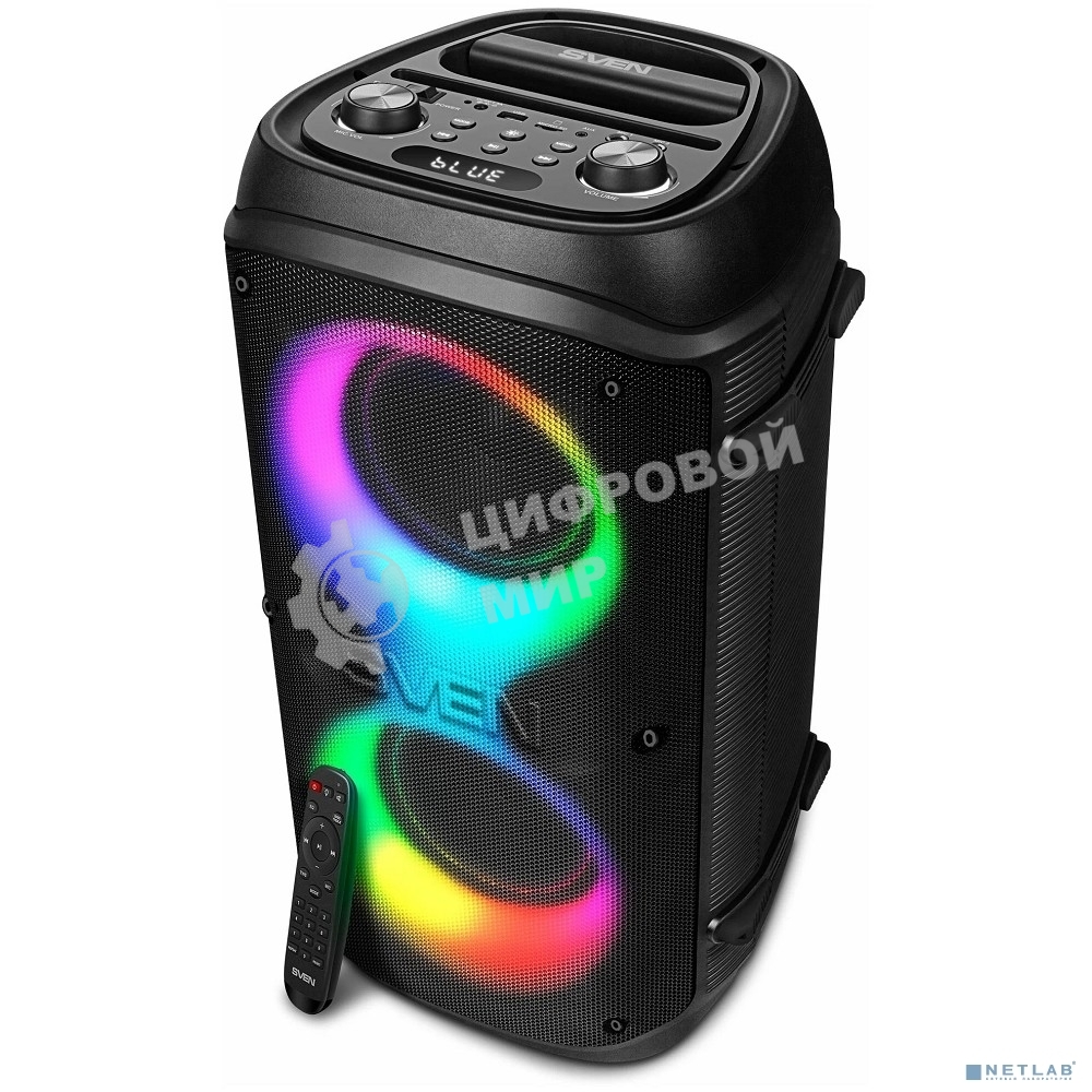 Колонка портативная Sven PS-800 черный 100W 2.0 BT 10м 4400mAh
