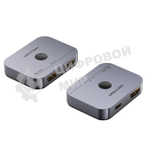 Переключатель - разветвитель Vention HDMI v2.1 двунаправленный 2x1/1x2