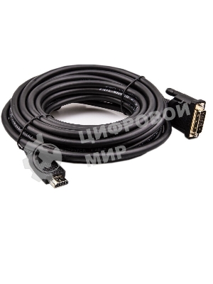 Кабель HDMI AM/DVI(24+1)M, 7.5м, CU, 1080P@60Hz, 2F, VCOM CG484GD-7.5M
