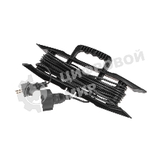 Удлинитель-шнур на рамке PROconnect ПВС 3х0,75 мм², 10 м, с/з, 6А, 1300 Вт, IP20, черный