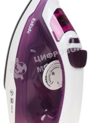 Утюг BBK ISE-2409 фиолетовый, 2400 Вт, 40 г/мин, 140 г/мин, 360 мл