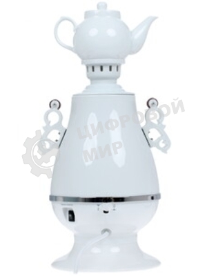 Самовар электрический CENTEK СТ-0091A Самовар Centek СТ-0091 A (белый+рисунок), 4.0л, 2300Вт, поддерж.t + LED индикатор, керам заварник