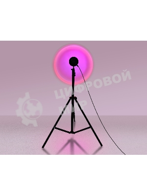 Атмосферная светодиодная настольная лампа Ambrella light DE8387 BK черный LED RGB 3W (ПДУ RGB)