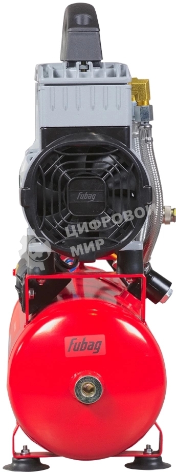 Компрессор поршневой Fubag OLS 190/10 CM1.6 безмасляный 190л/мин 10л 1200Вт красный/черный