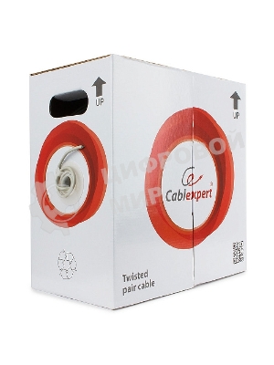 Кабель FTP Cablexpert FPC-5004E-SO кат.5e медь однож. экран, 305м pullbox, серый
